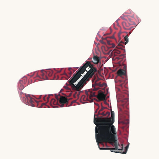 Anti-Matting Dog Harness on cream background