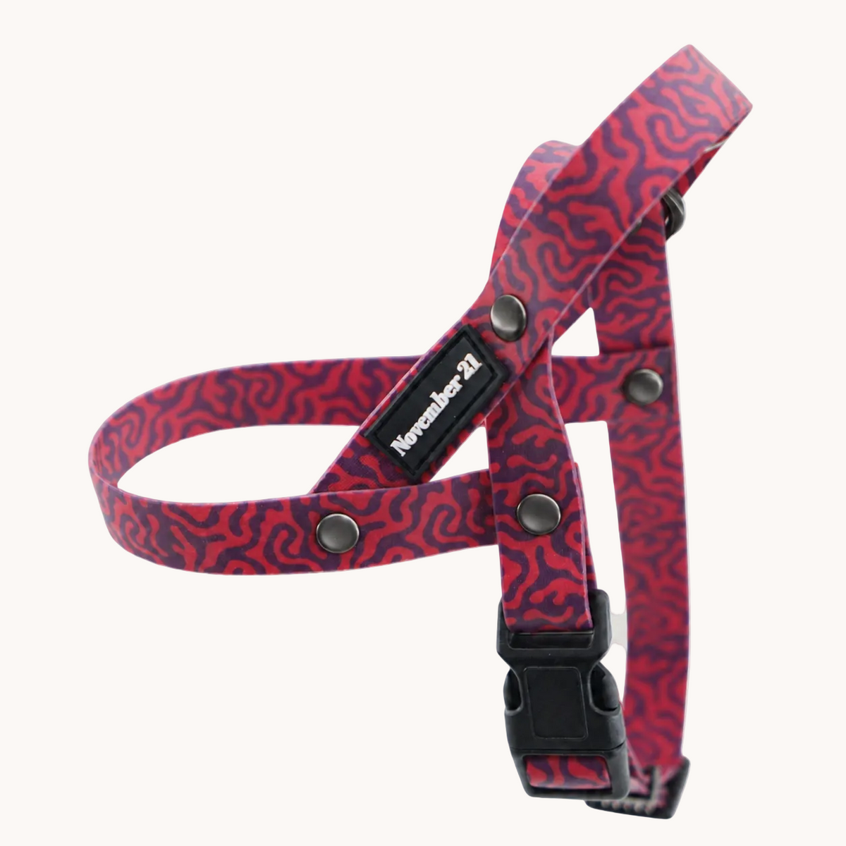 Anti-Matting Dog Harness — Pink Zebra